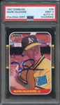 1987 DONRUSS 46 SIGNED MARK MCGWIRE PSA MINT 9 PSA/DNA AUTO 10