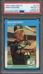1987 FLEER UPDATE U76 SIGNED MARK MCGWIRE PSA NM-MT 8 PSA/DNA AUTO 10