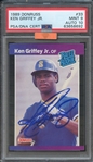 1989 DONRUSS 33 SIGNED KEN GRIFFEY JR PSA MINT 9 PSA/DNA AUTO 10 MBA BRONZE