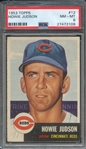 1953 TOPPS 12 HOWIE JUDSON PSA NM-MT 8