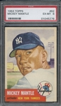 1953 TOPPS 82 MICKEY MANTLE PSA EX-MT 6