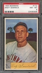 1954 BOWMAN 172 ANDY SEMINICK PSA NM-MT 8
