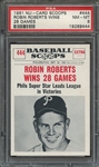1961 NU-CARD SCOOPS 444 ROBIN ROBERTS WINS 28 GAMES PSA NM-MT 8