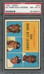 1961 TOPPS 43 NL HOME RUN LEADERS PSA NM-MT 8