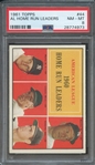 1961 TOPPS 44 AL HOME RUN LEADERS PSA NM-MT 8