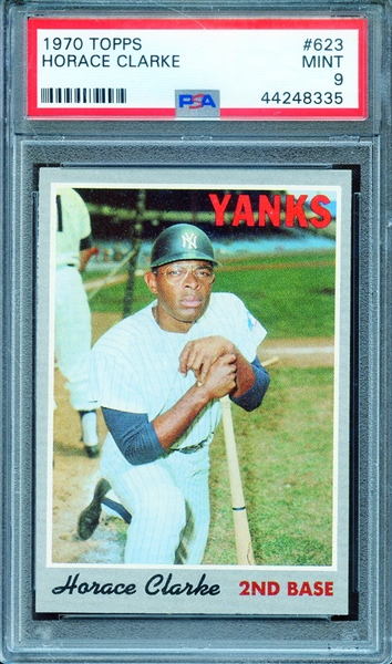 1970 TOPPS 623 HORACE CLARKE PSA MINT 9