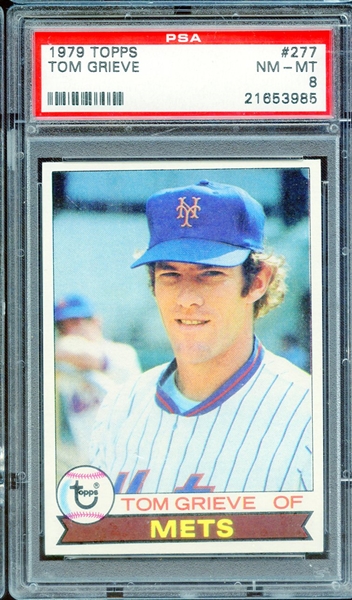 1979 TOPPS 277 TOM GRIEVE PSA NM-MT 8