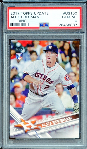 2017 TOPPS UPDATE US150 ALEX BREGMAN PSA GEM MT 10