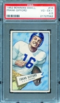 1952 BOWMAN SMALL 16 FRANK GIFFORD PSA VG-EX+ 4.5 * CRACKED CASE *