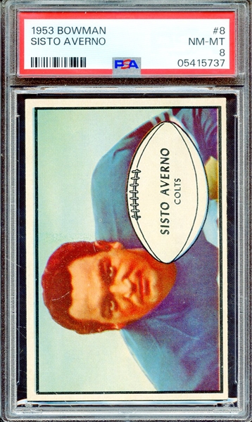 1953 BOWMAN 8 SISTO AVERNO PSA NM-MT 8