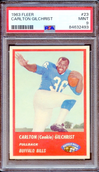 1963 FLEER 23 CARLTON GILCHRIST PSA MINT 9