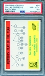 1964 PHILADELPHIA 56 DALLAS COWBOYS PLAY CARD PSA NM-MT+ 8.5
