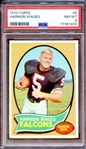 1970 TOPPS 5 HARMON WAGES PSA NM-MT 8