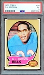 1970 TOPPS 90 O.J. SIMPSON PSA EX 5