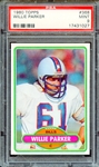 1980 TOPPS 368 WILLIE PARKER PSA MINT 9