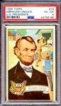1956 TOPPS U.S. PRESIDENTS 19 ABRAHAM LINCOLN U.S. PRESIDENTS PSA VG-EX 4