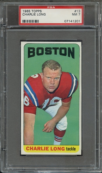 1965 TOPPS 13 CHARLIE LONG PSA NM 7