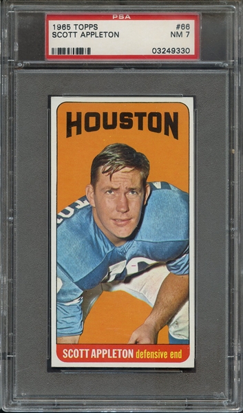 1965 TOPPS 66 SCOTT APPLETON PSA NM 7