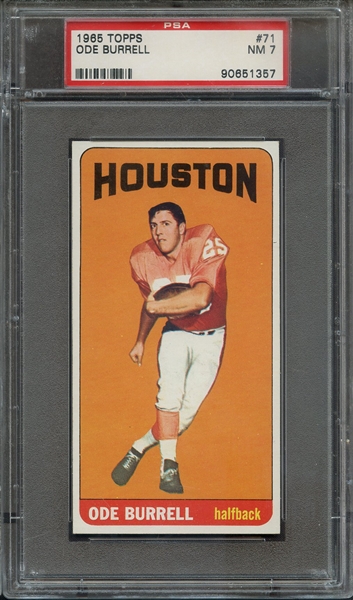 1965 TOPPS 71 ODE BURRELL PSA NM 7