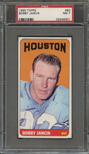 1965 TOPPS 80 BOBBY JANCIK PSA NM 7