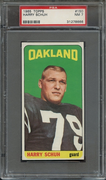 1965 TOPPS 150 HARRY SCHUH PSA NM 7