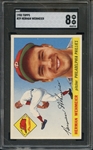 1955 TOPPS 29 HERMAN WEHMEIER SGC NM-MT 8