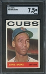 1964 TOPPS 55 ERNIE BANKS SGC NM+ 7.5