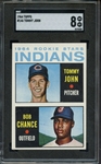1964 TOPPS 146 TOMMY JOHN RC SGC NM-MT 8