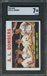 1964 TOPPS 331 AL BOMBERS MARIS MANTLE KALINE SGC NM 7