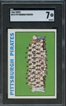 1964 TOPPS 373 PITTSBURGH PIRATES SGC NM 7