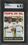 1964 TOPPS 423 TOPS IN NL AARON MAYS SGC EX-MT+ 6.5