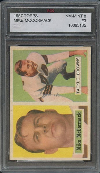 1957 TOPPS 3 MIKE MCCORMACK FGS 8