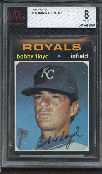 1971 TOPPS 646 BOBBY FLOYD BVG NM-MT 8