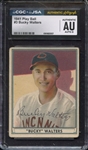 1941 PLAY BALL 3 SIGNED BUCKY WALTERS CGC AUTHENTIC JSA AUTO 8