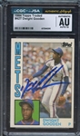 1984 TOPPS TRADED 42T SIGNED DWIGHT GOODEN CGC AUTHENTIC JSA AUTO 10