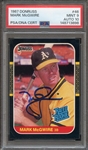 1987 DONRUSS 46 SIGNED MARK MCGWIRE PSA MINT 9 PSA/DNA AUTO 10