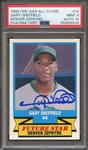 1988 CMC AAA ALL STARS 14 SIGNED GARY SHEFFIELD PSA MINT 9 PSA/DNA AUTO 10