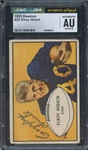 1953 BOWMAN 22 SIGNED ELROY HIRSCH CGC AUTHENTIC JSA AUTO 9