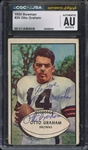 1953 BOWMAN 26 SIGNED OTTO GRAHAM CGC AUTHENTIC JSA AUTO 9