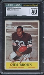 1964 PHILADELPHIA 30 SIGNED JIM BROWN CGC AUTHENTIC JSA AUTO 8