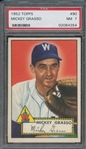 1952 TOPPS 90 MICKEY GRASSO PSA NM 7