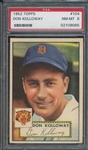 1952 TOPPS 104 DON KOLLOWAY PSA NM-MT 8