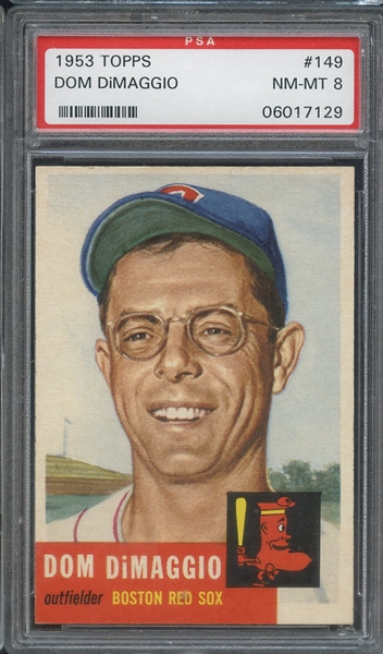 1953 TOPPS 149 DOM DiMAGGIO PSA NM-MT 8