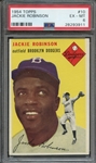 1954 TOPPS 10 JACKIE ROBINSON PSA EX-MT 6
