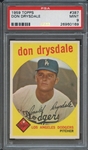 1959 TOPPS 387 DON DRYSDALE PSA MINT 9