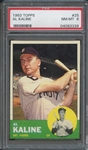 1963 TOPPS 25 AL KALINE PSA NM-MT 8