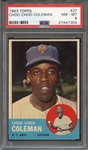 1963 TOPPS 27 CHOO CHOO COLEMAN PSA NM-MT 8
