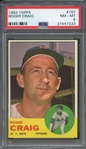1963 TOPPS 197 ROGER CRAIG PSA NM-MT 8