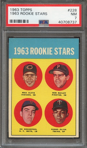 1963 TOPPS 228 1963 ROOKIE STARS PSA NM 7