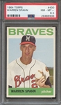 1964 TOPPS 400 WARREN SPAHN PSA NM-MT+ 8.5